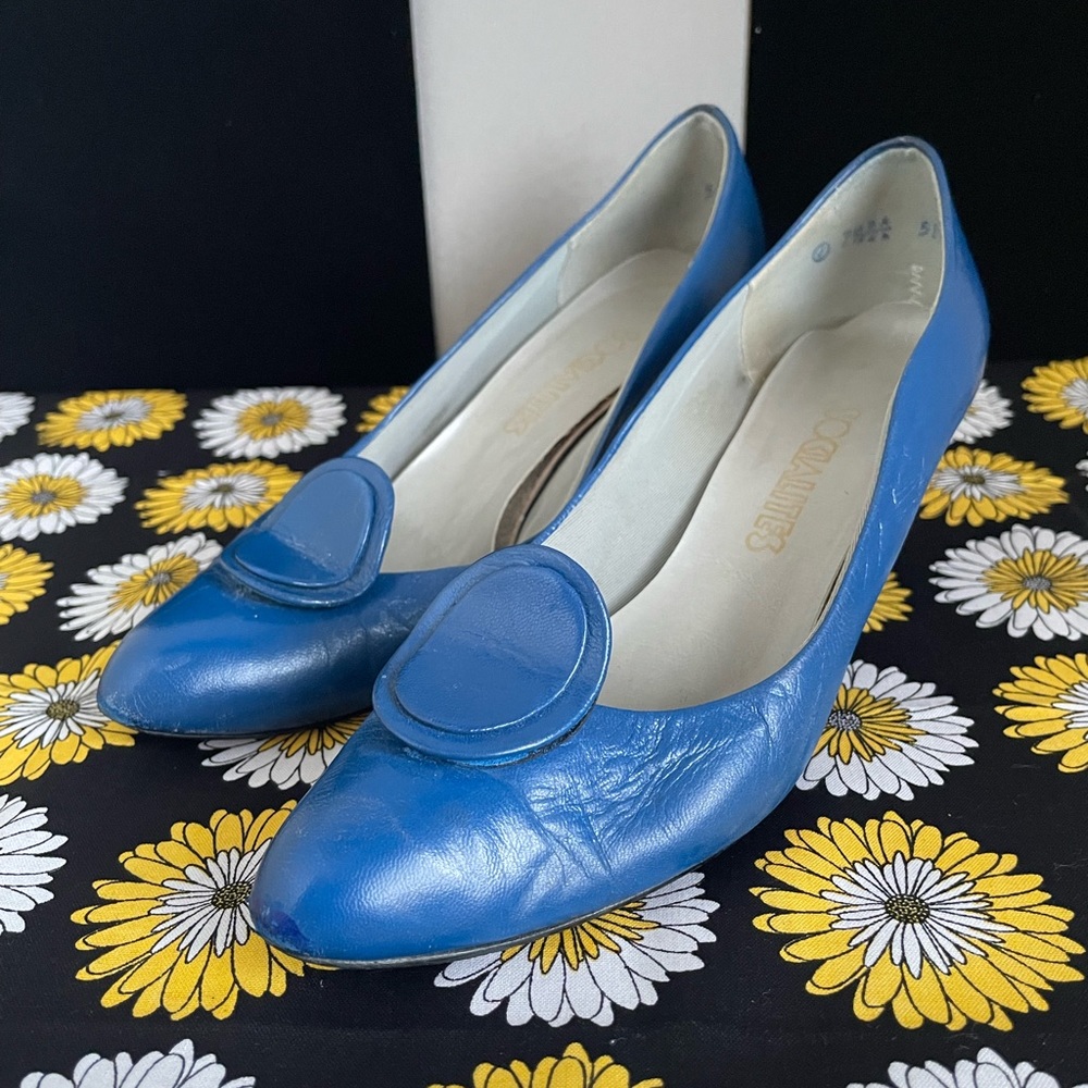 Funky Blue 60’s or 70’s Heels